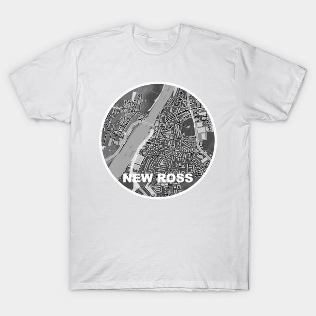 New Ross Map T-Shirt by ladbiscuit